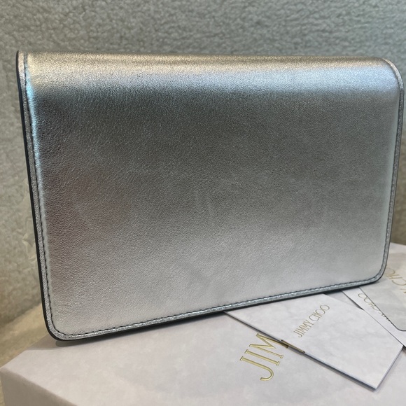 Jimmy choo calfskin crossbody bag with chain new with tag - Picture 6 of 6